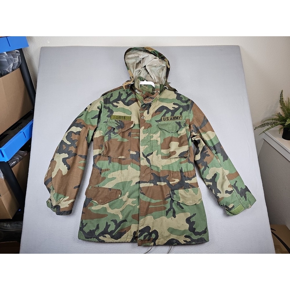 M-65‎ Coat Cold Weather Field Camo Jacket Men's Medium Long 8415-01-099-7836